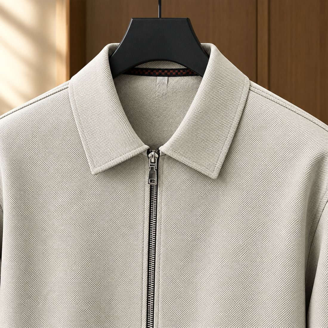 Ardan Textured Zip Jacket - Lead Product Detail