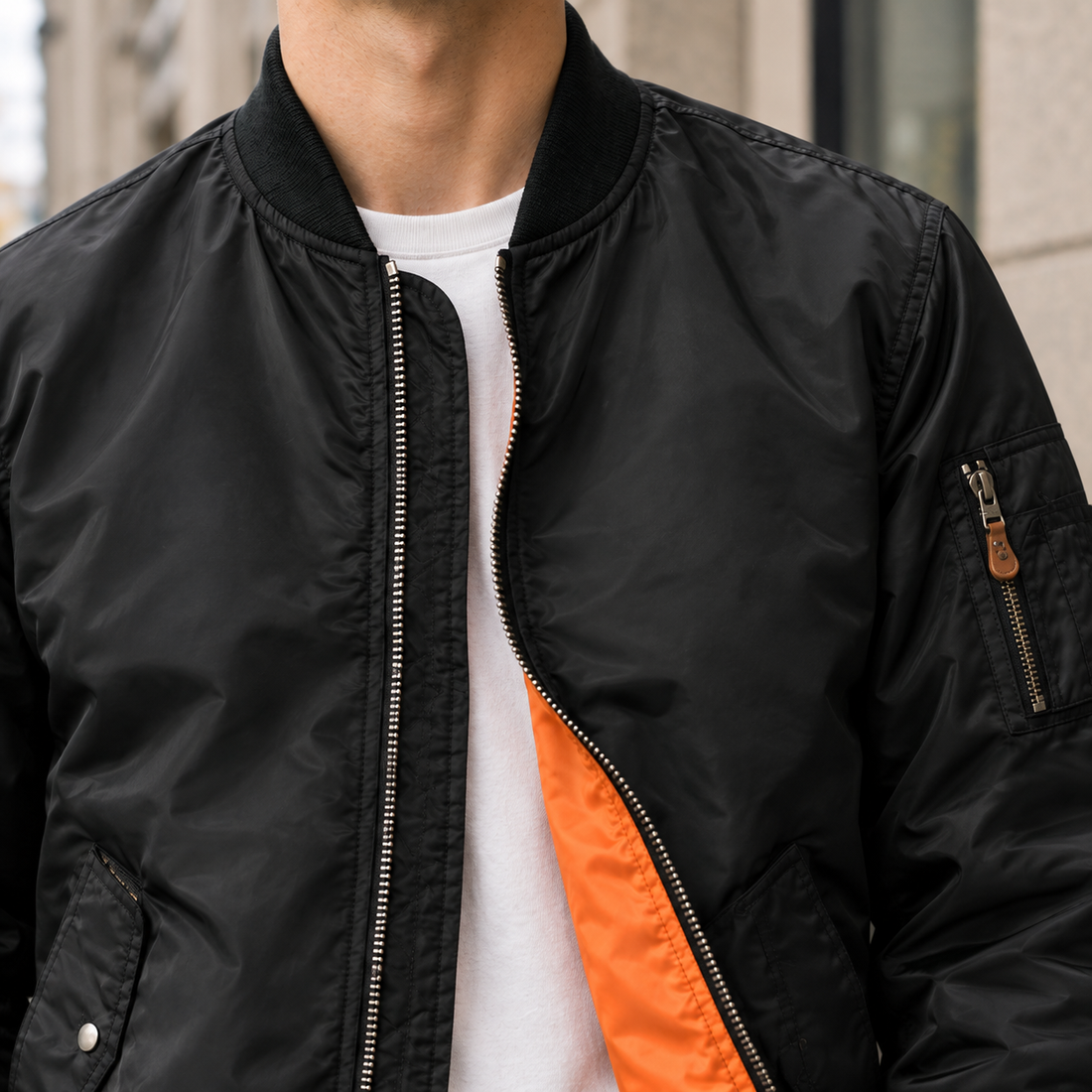 Jake Bomber Jacket - Lead Product Detail