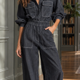 Soraya-Jade Wide Leg Jumpsuit - Lead Product Detail