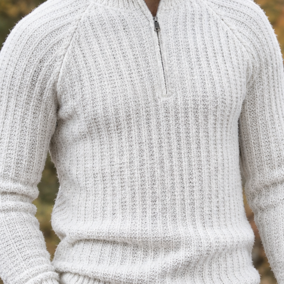 Lucian-Grant Half Zip Sweater - Lead Product Detail