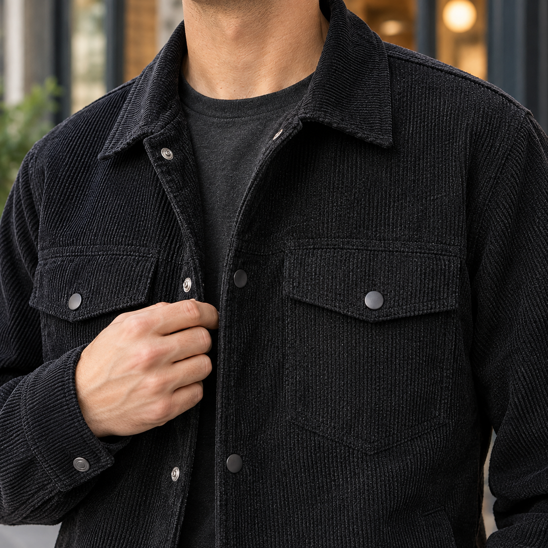 Joseph Corded Overshirt - Lead Product Detail