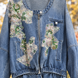 Eliza-Lane Floral Denim Jacket - Lead Product Detail