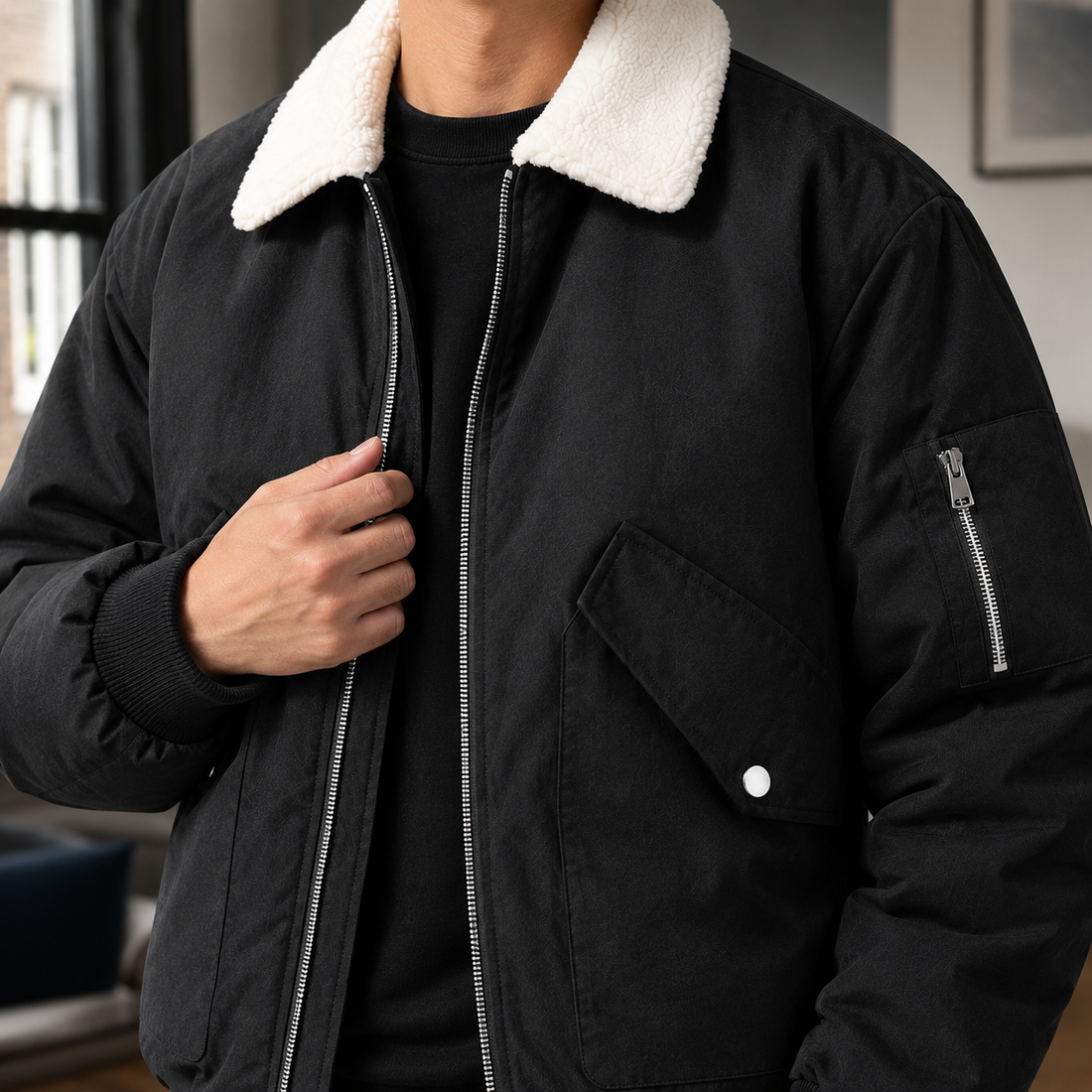 Rafferty-Dean Sherpa Jacket - Lead Product Detail