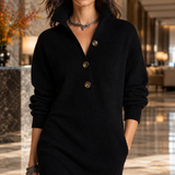 Nora-Faye Collared Knit Dress - Lead Product Detail