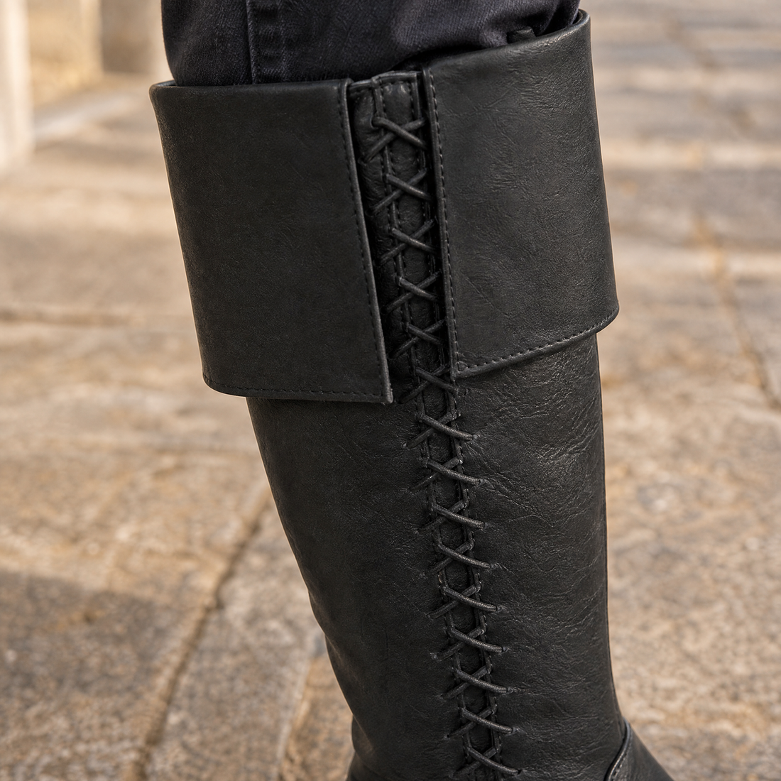 Molfetta Lace-Up Boots - Lead Product Detail