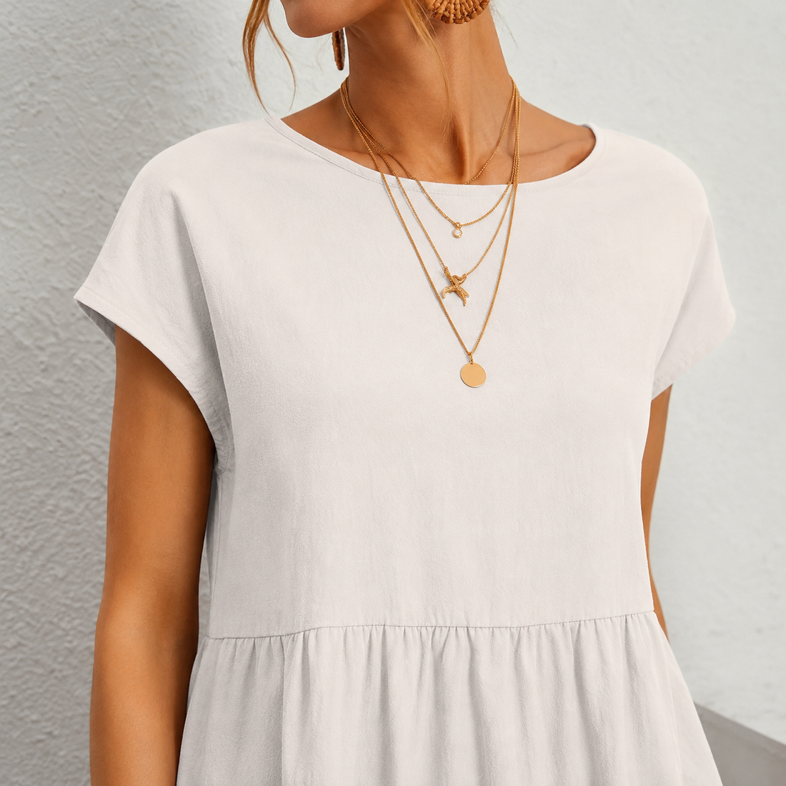 Orla-June Cotton Midi Dress - Lead Product Detail