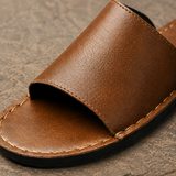 Siracusa Leather Slides - Lead Product Detail