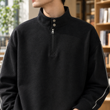 Victor-Scott Stand Collar Sweatshirt - Lead Product Detail