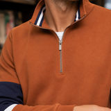 Barnaby-Rhys Quarter-Zip Sweater - Lead Product Detail