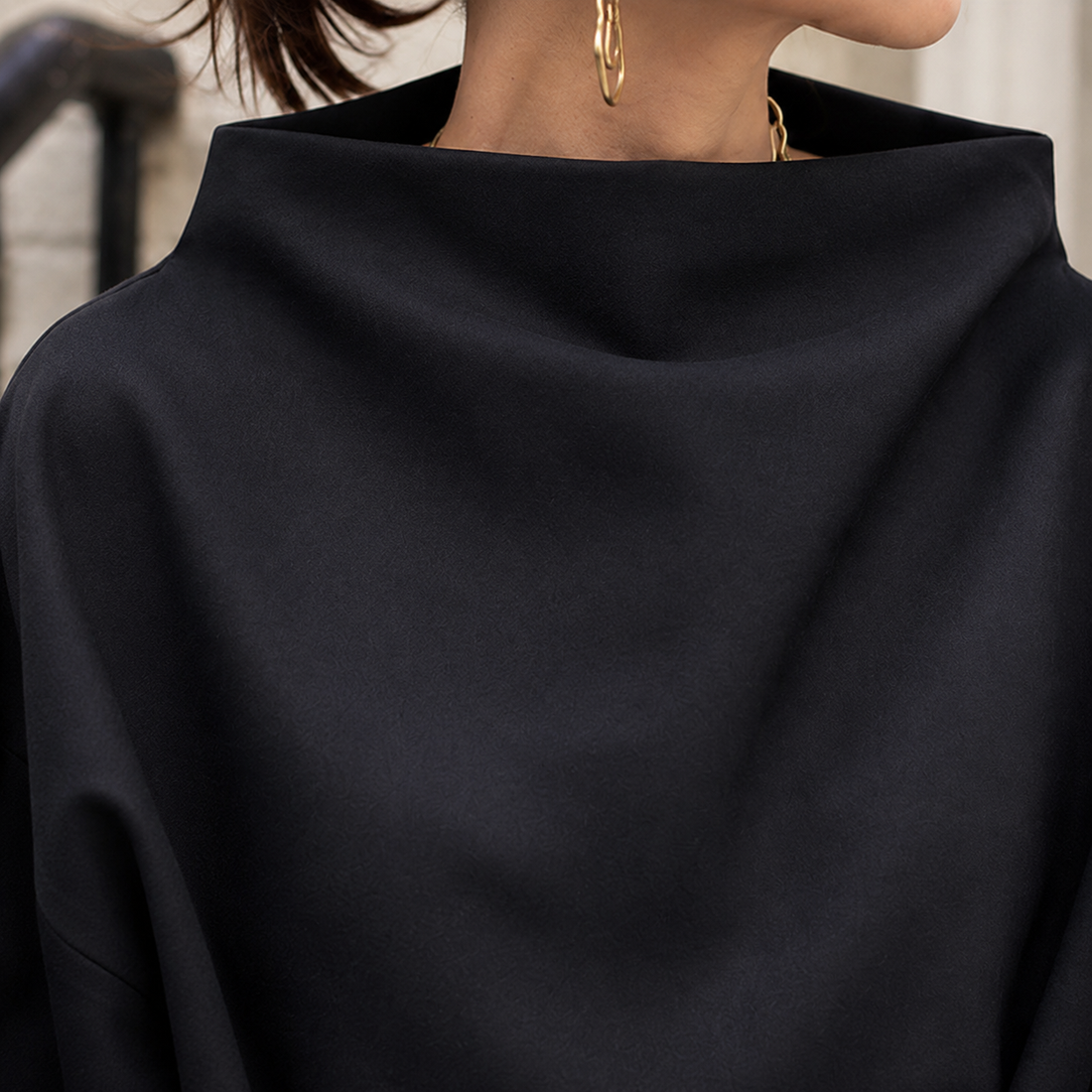 Nadia-Grace High Neck Top - Lead Product Detail