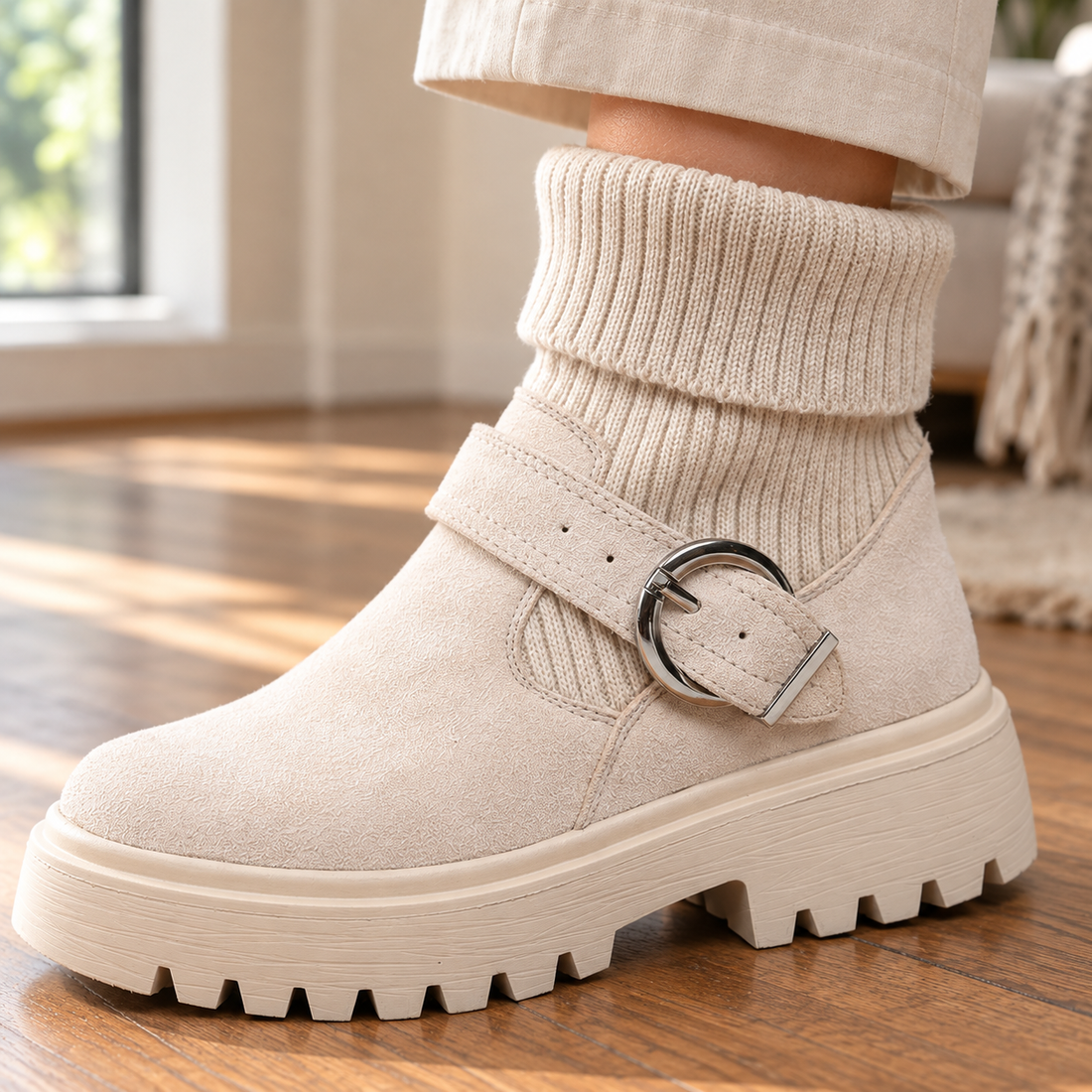Foscari Buckle Boots - Lead Product Detail