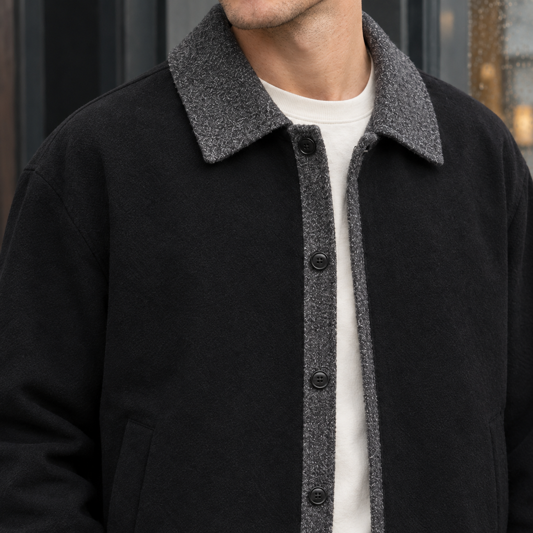 Hugo-Wade Contrast Jacket - Lead Product Detail
