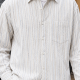 Dylan-Grey Striped Shirt - Lead Product Detail