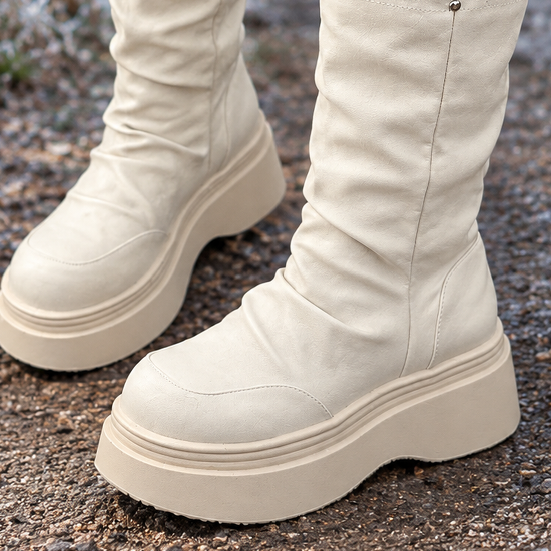 Lecce-Garda Platform Boots - Lead Product Detail