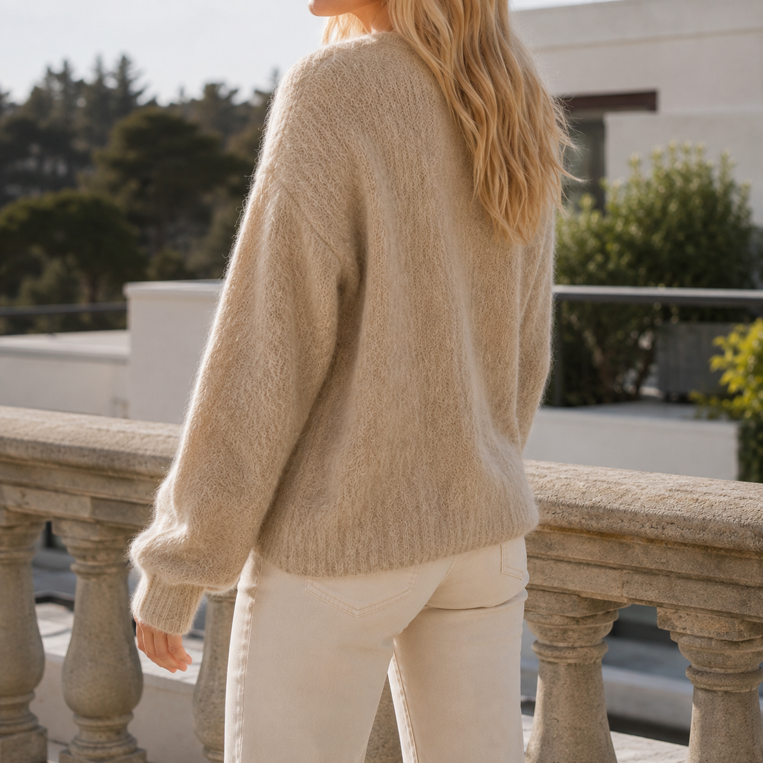 Adriana Fuzzy Cardigan - Lead Alternate View
