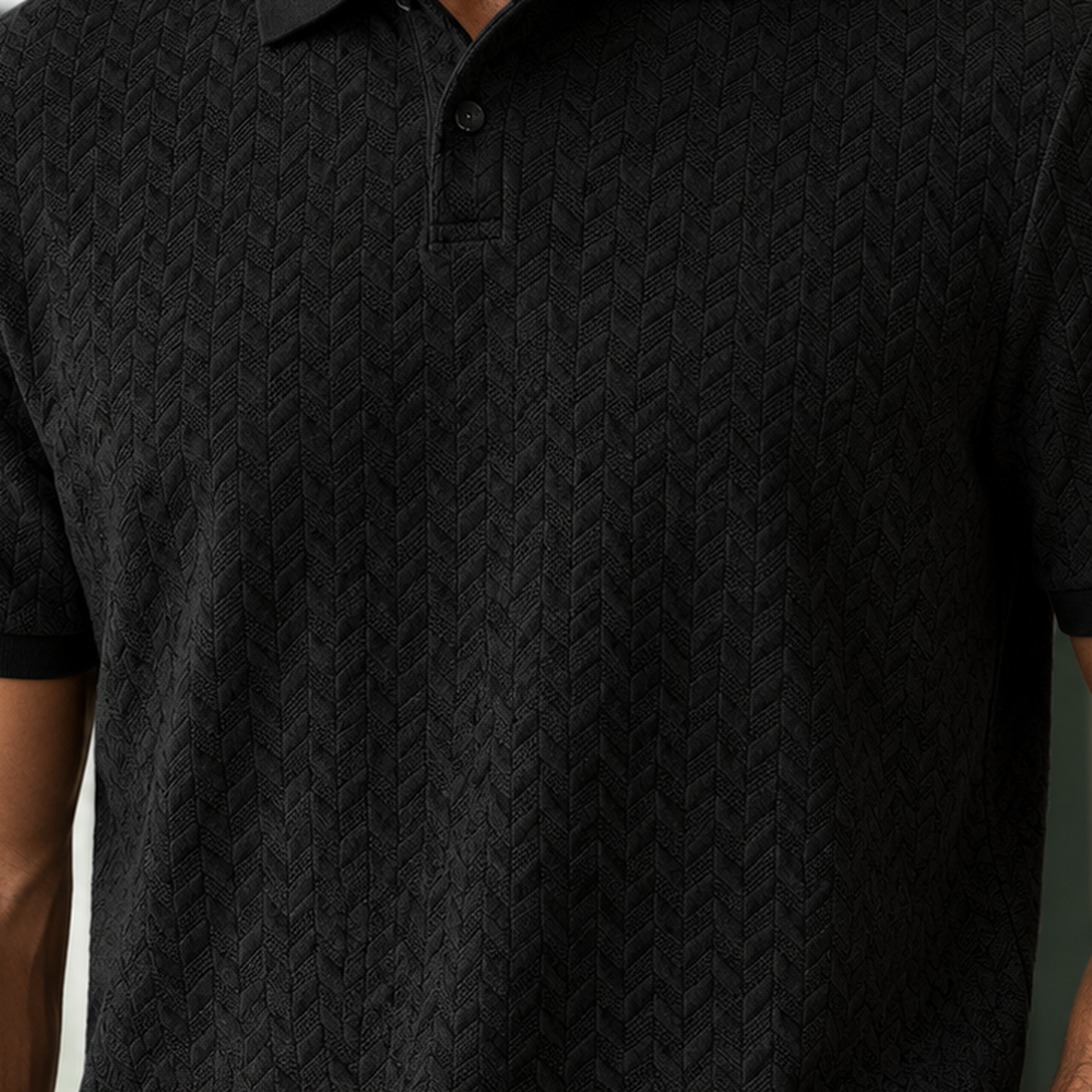 Alphonse-York Textured Polo - Lead Product Detail