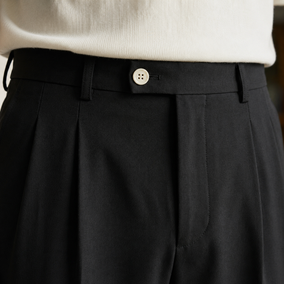Mateo Pleated Pants - Lead Product Detail