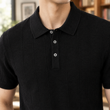 Dario-Grey Ribbed Polo - Lead Product Detail