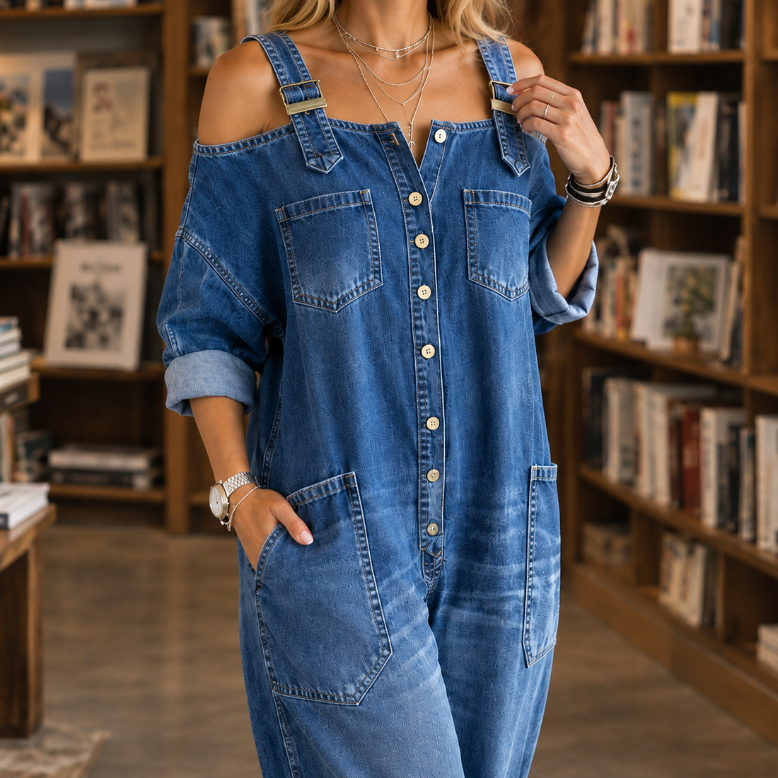 Pomeline Wide Leg Jumpsuit - Lead Product Detail