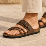Marconi Woven Sandals - Lead Product Detail