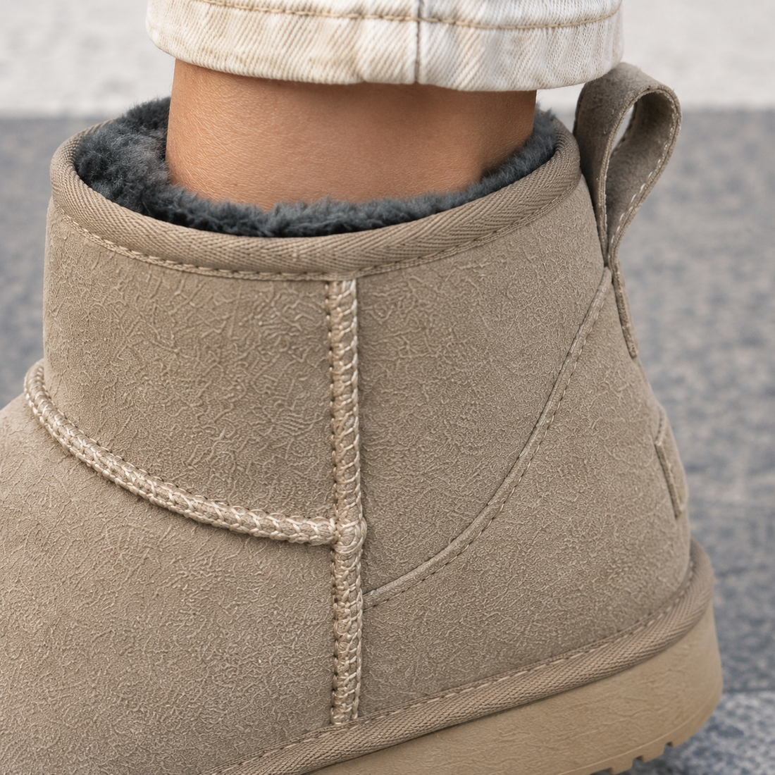 Sarti Suede Ankle Boots - Lead Product Detail