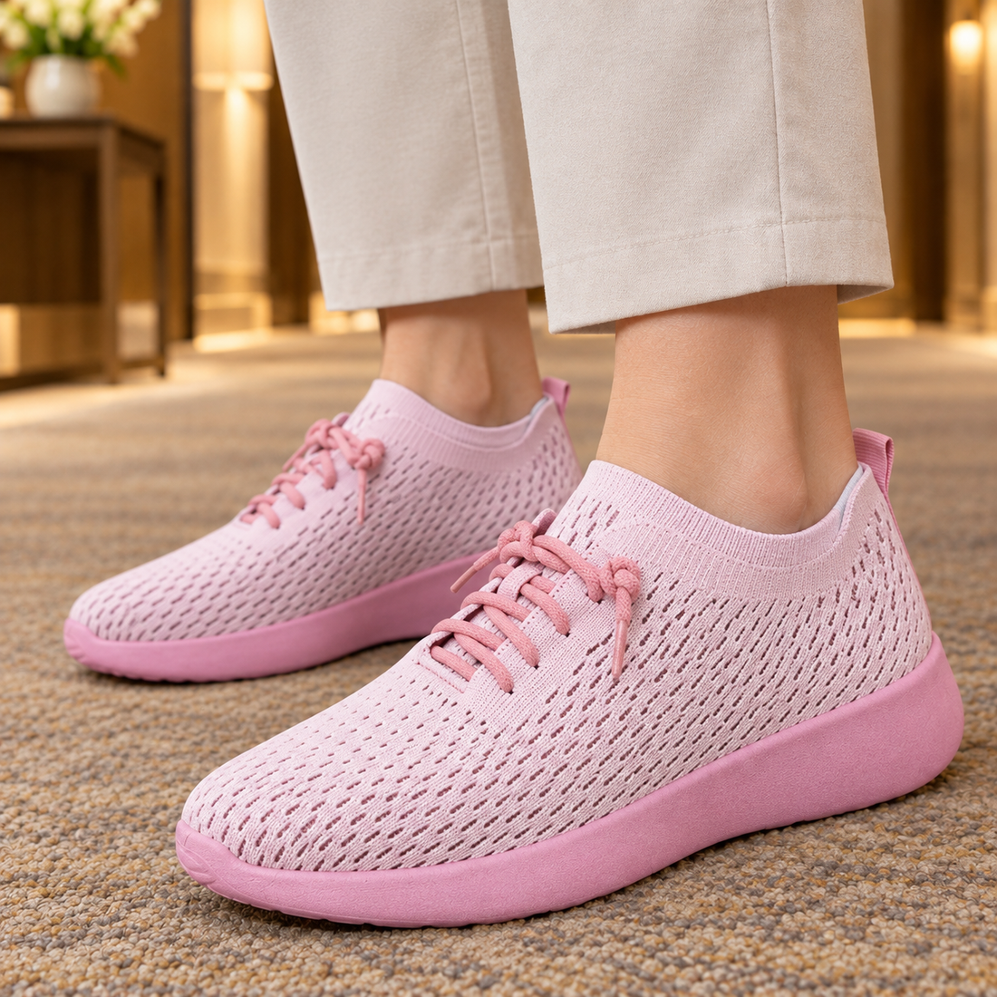 Cividale Knit Sneakers - Lead Product Detail