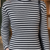 Tiffany-Eve Striped Turtleneck - Lead Product Detail