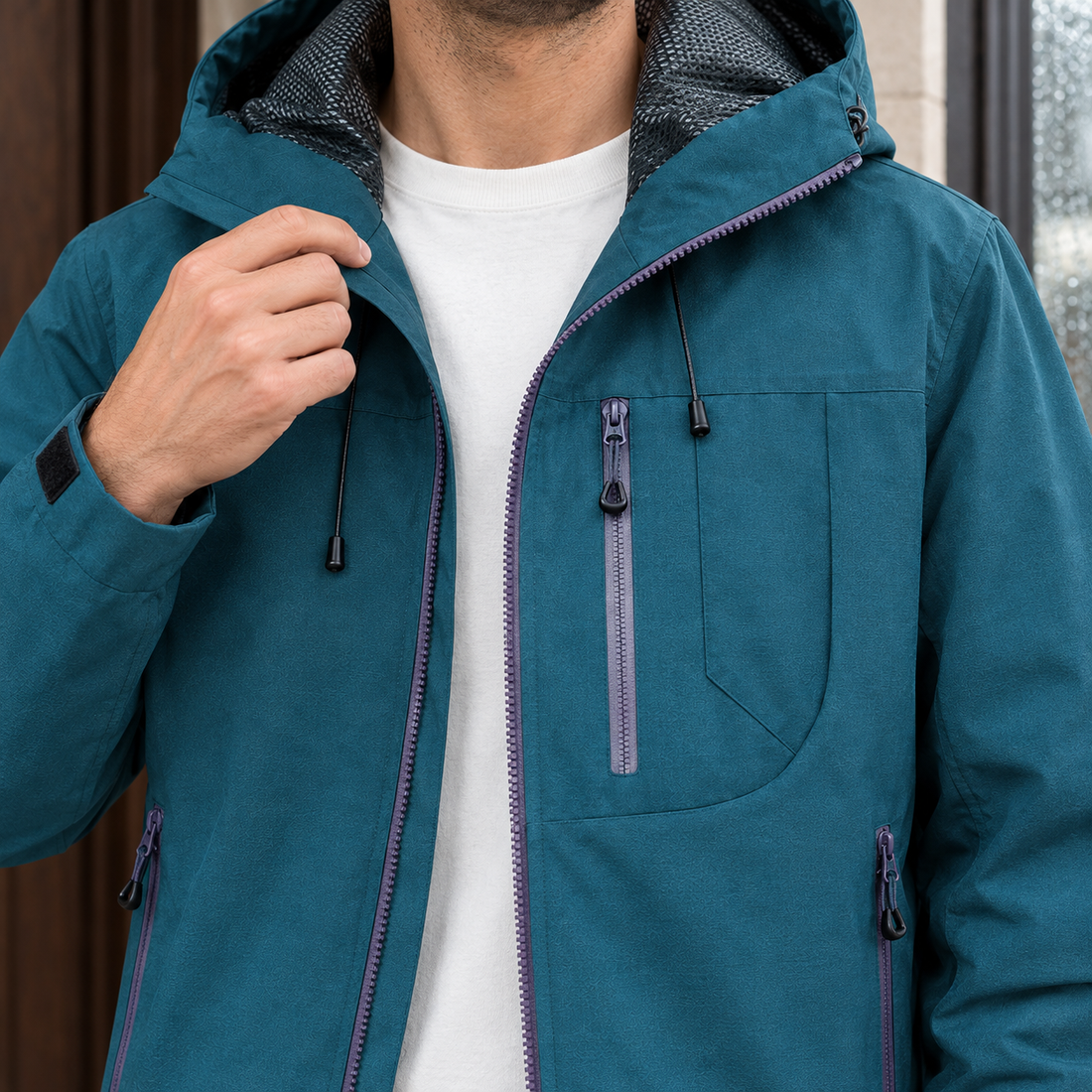 Tyler-West Hooded Jacket - Lead Product Detail