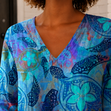 Clara-Kate V-Neck Tunic - Lead Product Detail