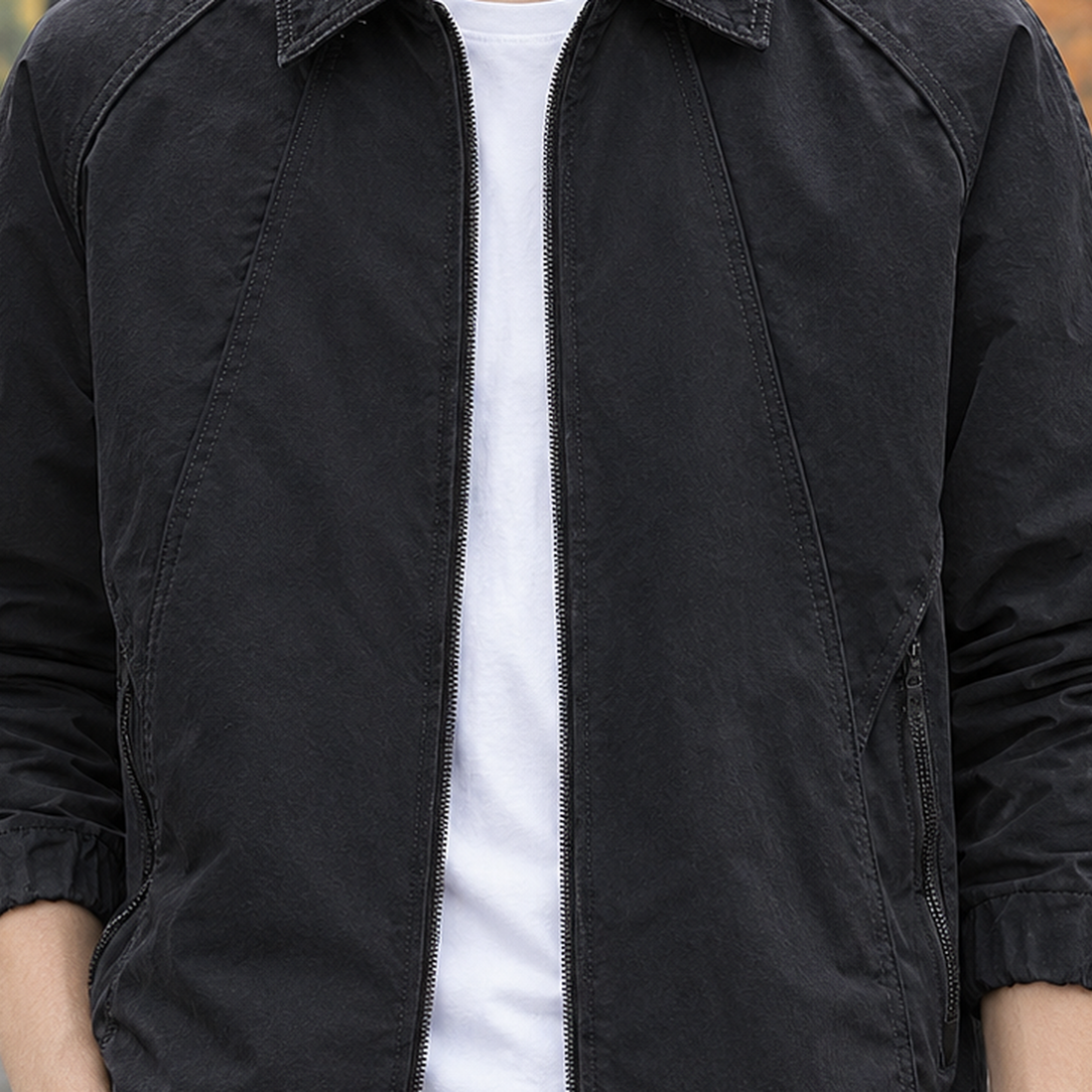 Lorcan-York Utility Zip Jacket - Lead Product Detail