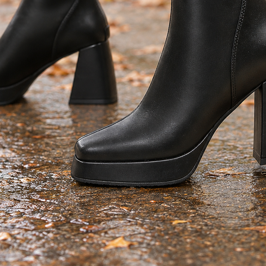 Spinelli-Firenze Square Toe Boots - Lead Product Detail