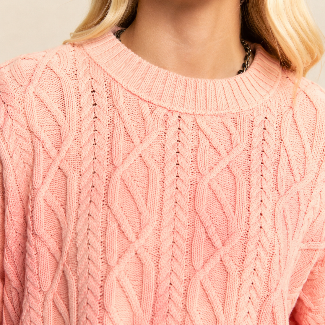 Hector-Grant Cable Knit Top - Lead Product Detail