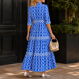 Serena Tiered Maxi Dress - Lead Alternate View