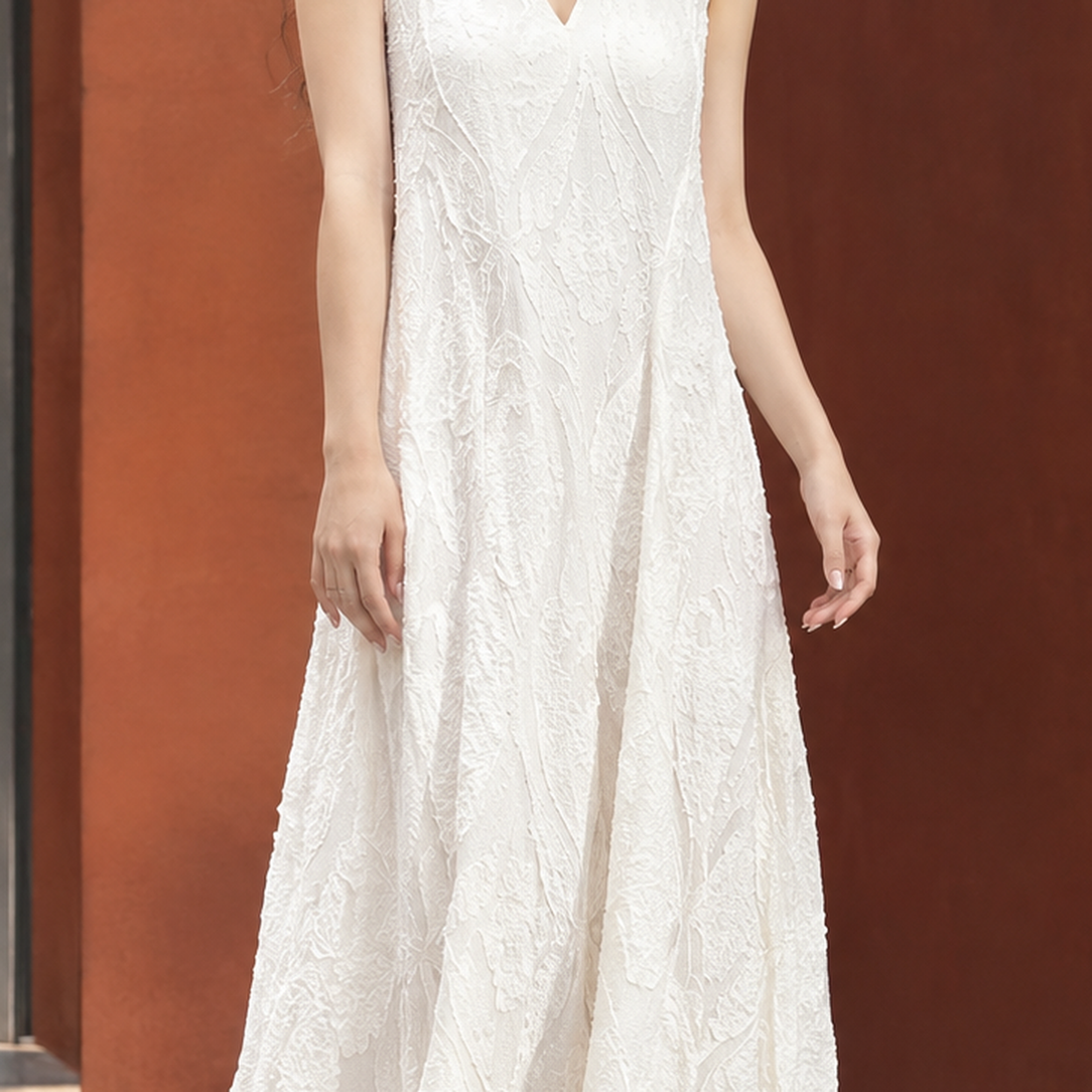 Nadine-Faye Textured Maxi Dress - Lead Product Detail