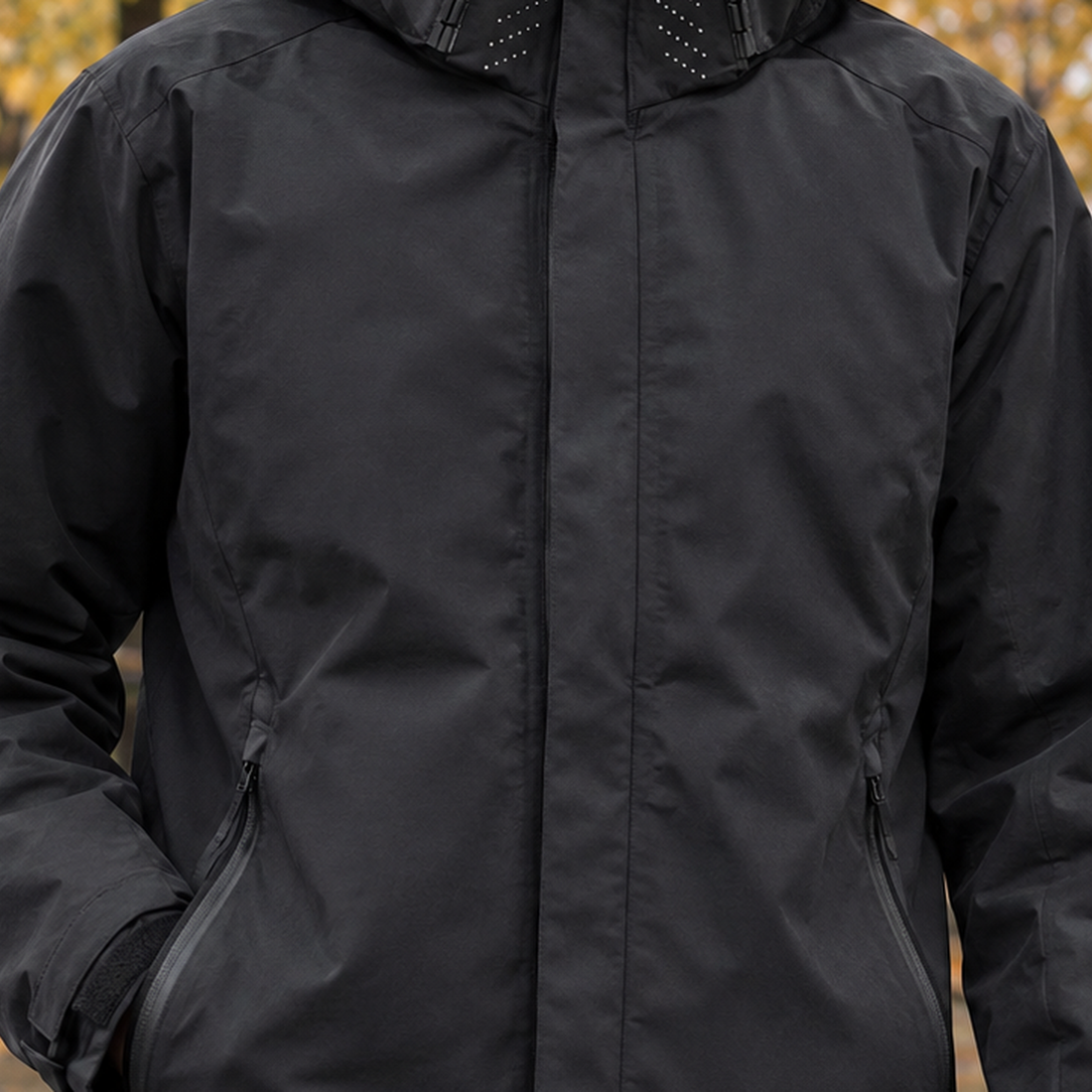 Amaury-Wren Hooded Zip Jacket - Lead Product Detail