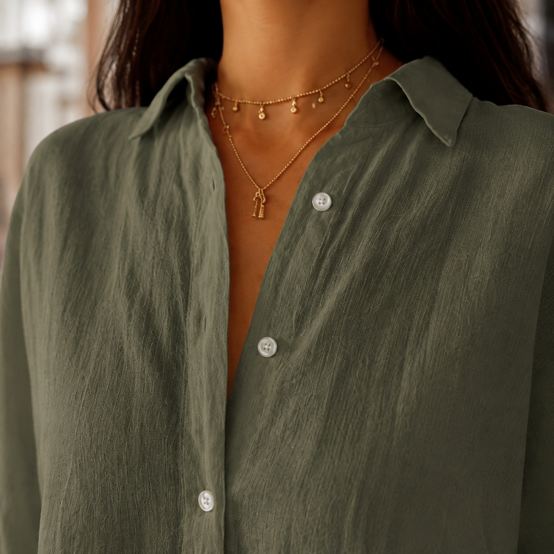 Tatiana-Hope Relaxed Shirt - Lead Product Detail