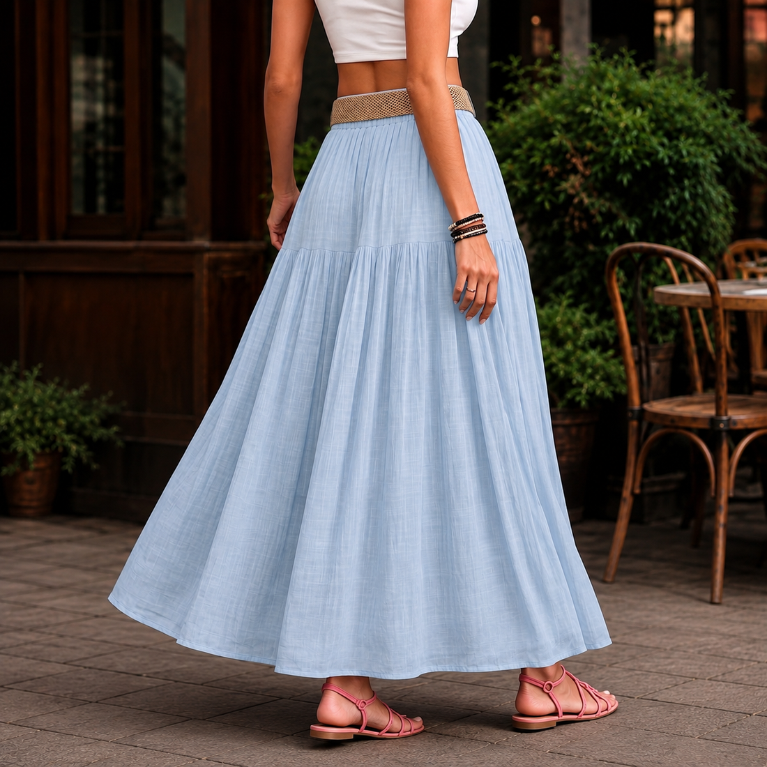 Laurel-Rae Tiered Skirt - Lead Alternate View