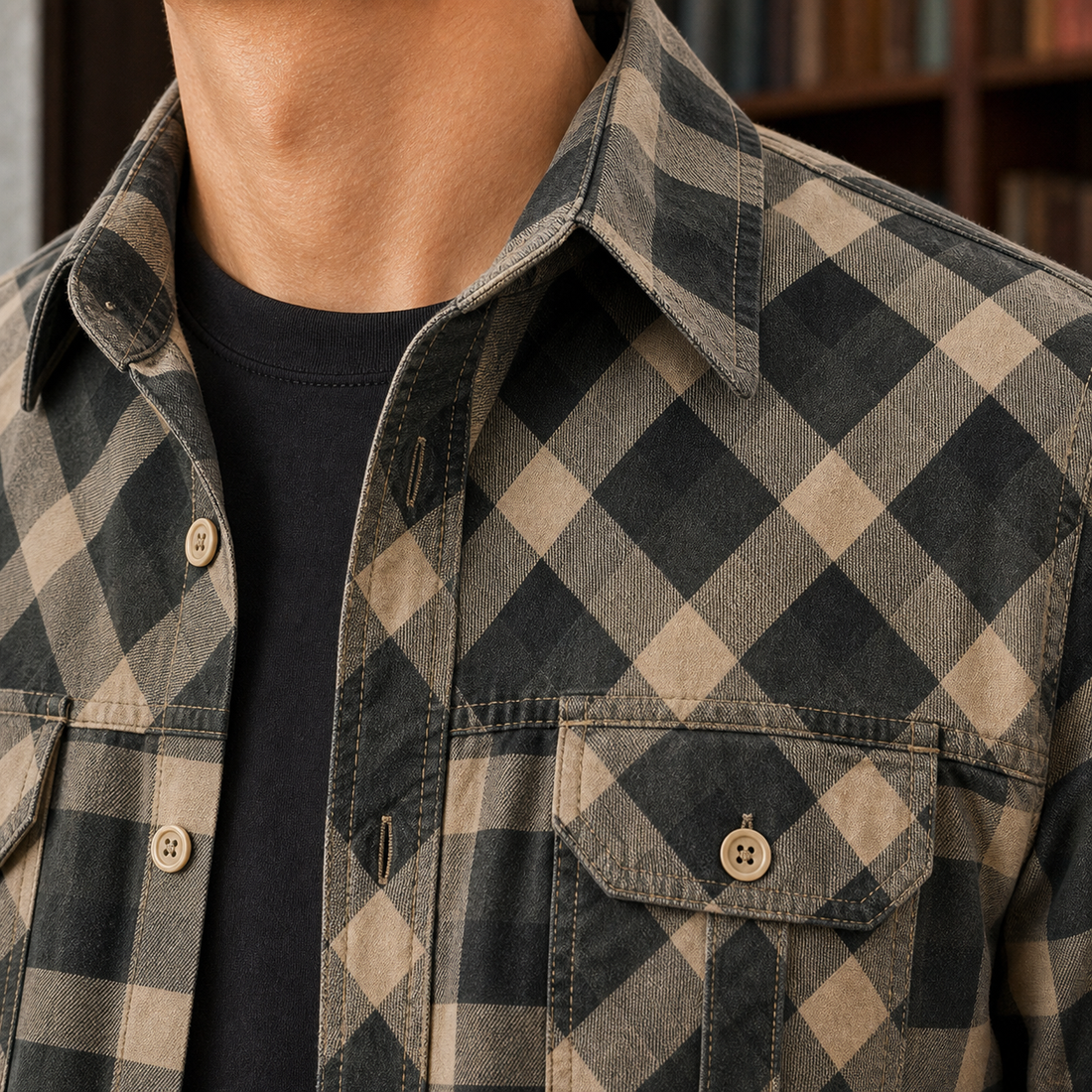 Balthasar-Wade Plaid Overshirt - Lead Product Detail