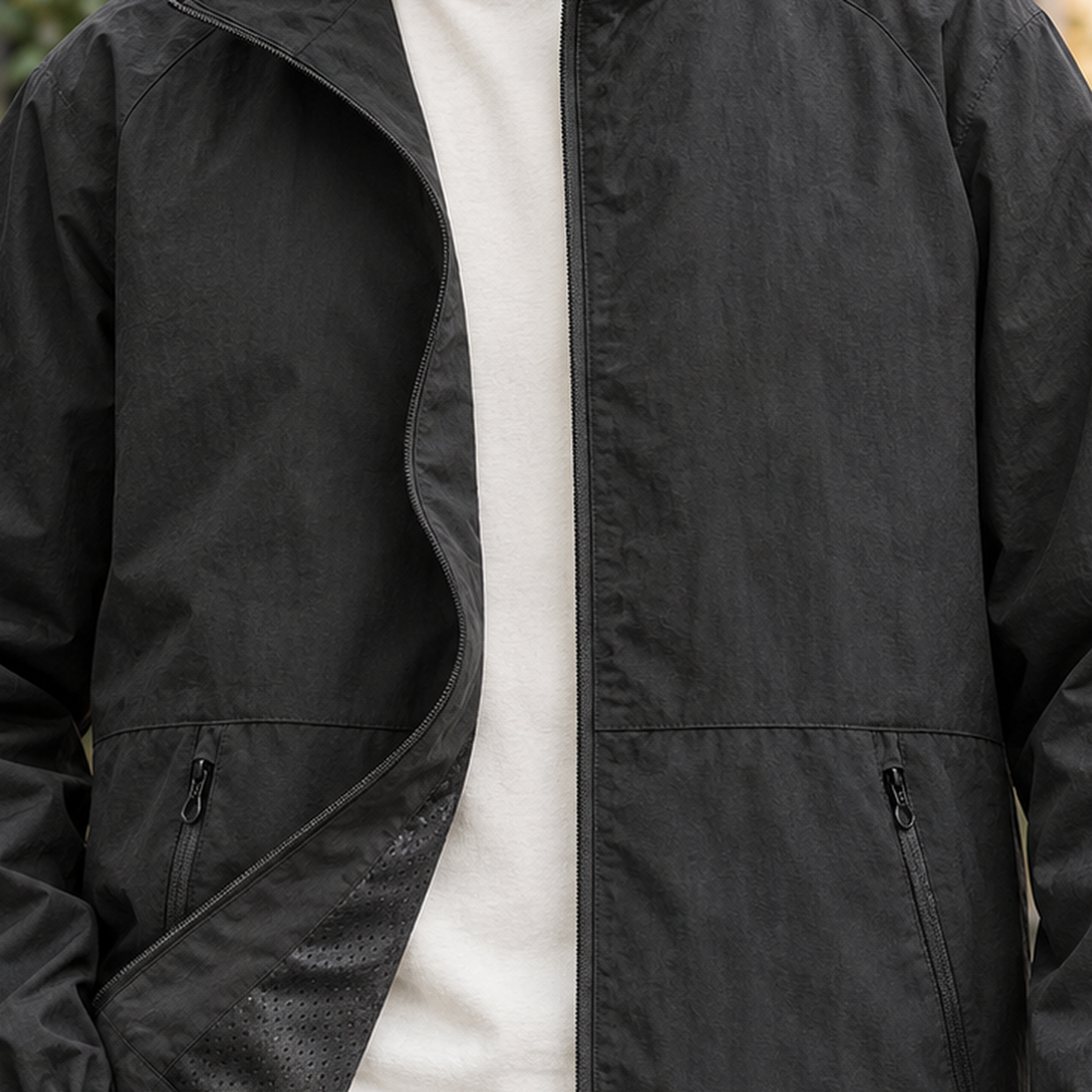 Oscar-Hayes Stand Collar Jacket - Lead Product Detail