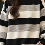 Annika-Pearl Striped Top - Lead Product Detail