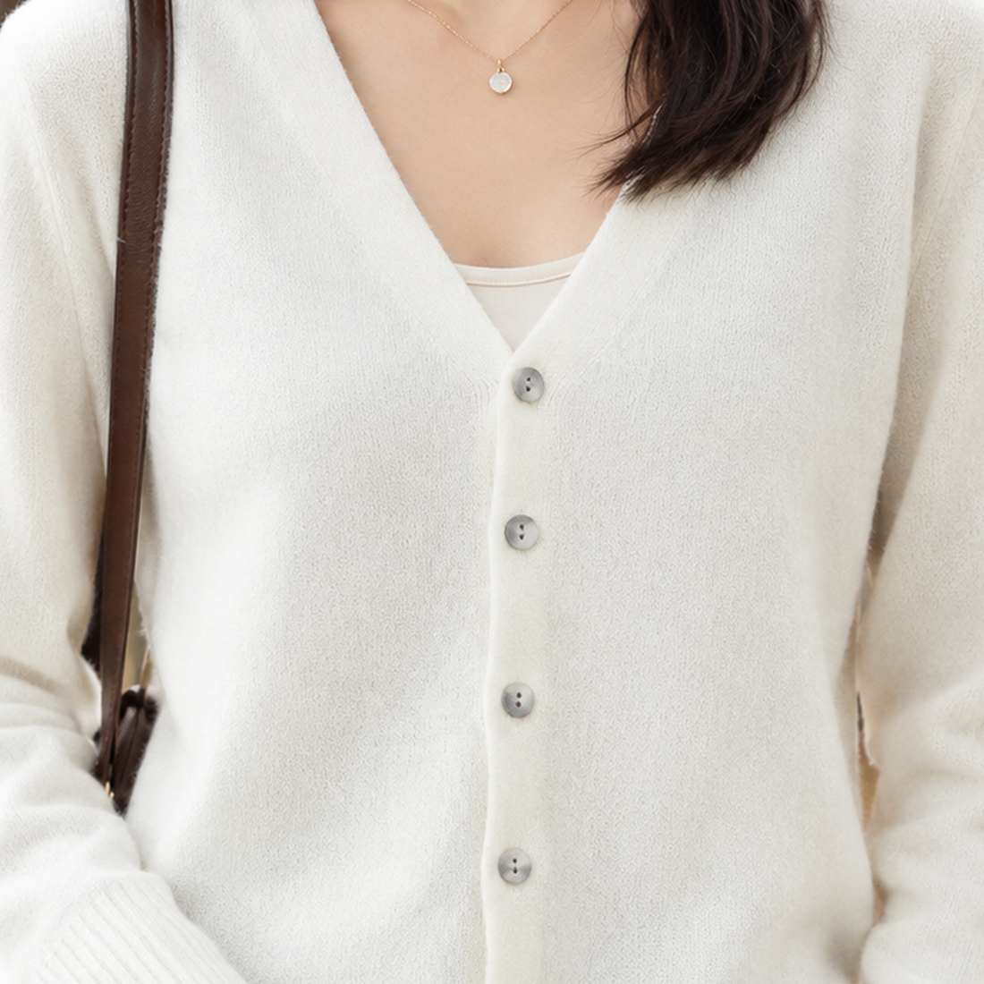 Brooke-Grace V Neck Cardigan - Lead Product Detail