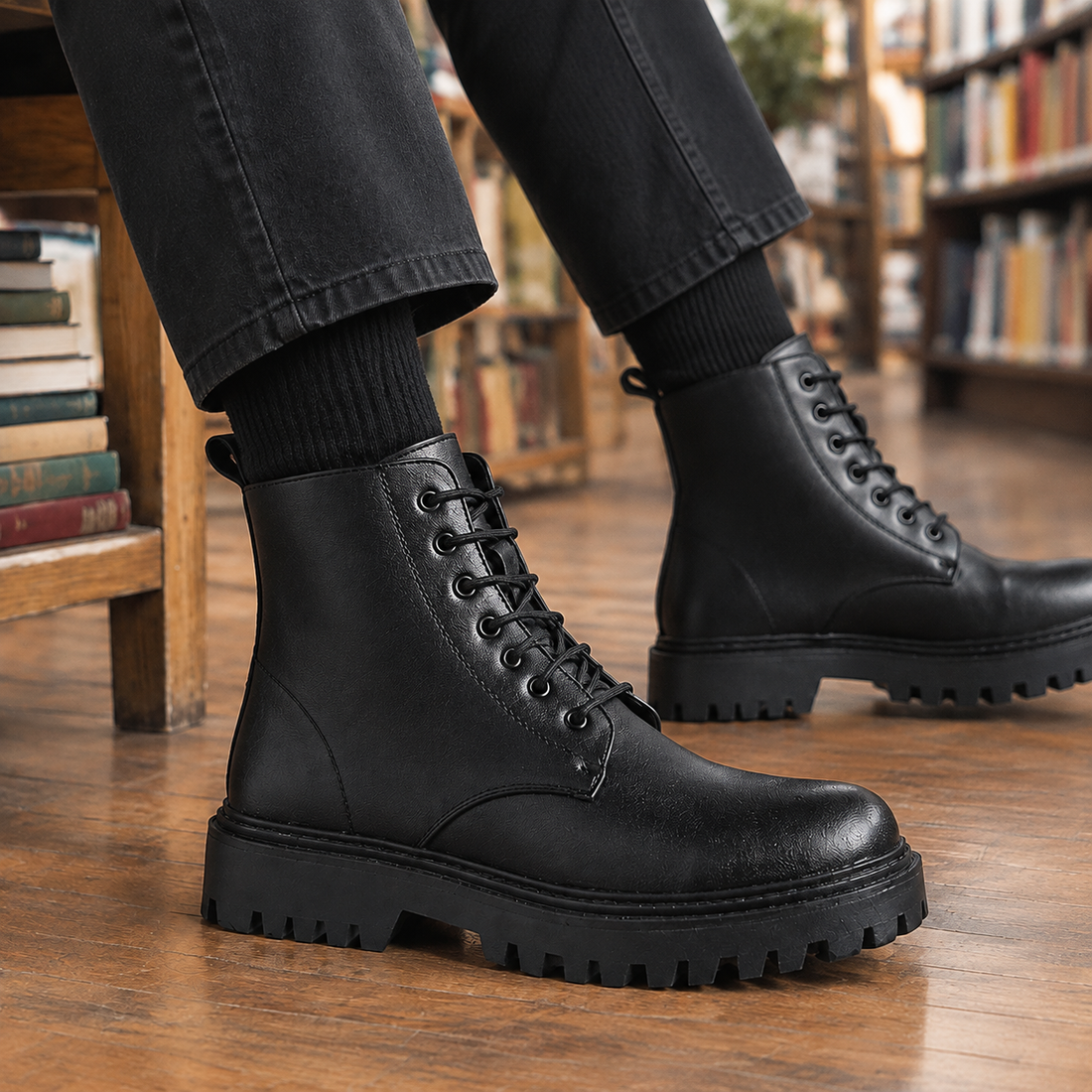 Massimo Leather Boots - Lead Product Detail