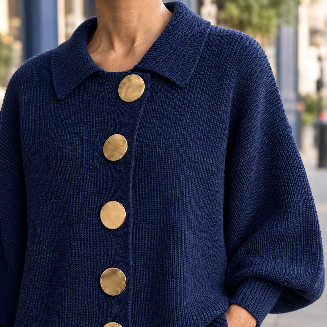 Leon-West Statement Cardigan - Lead Product Detail