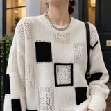 Ariana Patchwork Sweater - Lead Product Detail