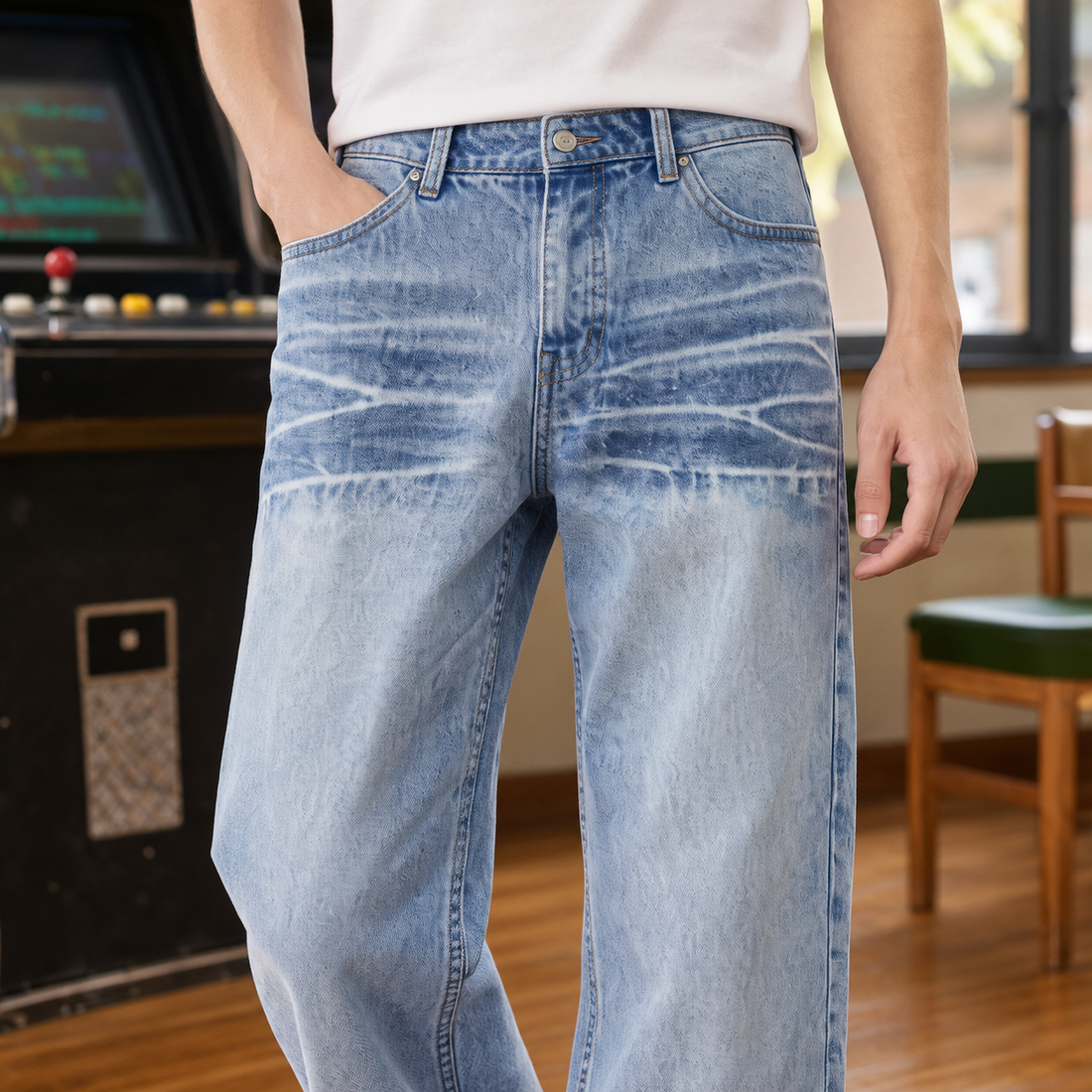 Charles-Reid Flared Jeans - Lead Product Detail