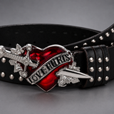 Nervesa Heart Buckle Belt - Lead Product Detail