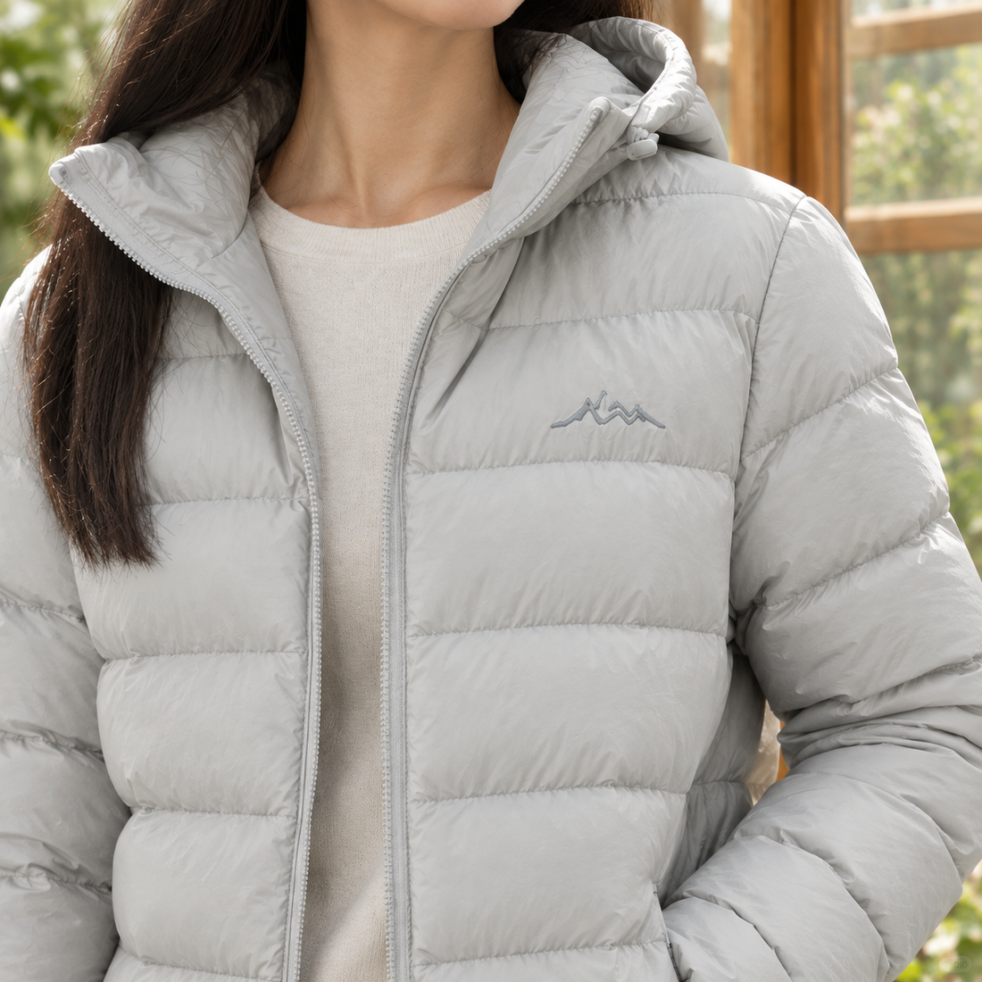 Bettina-Mae Hooded Puffer Jacket - Lead Product Detail