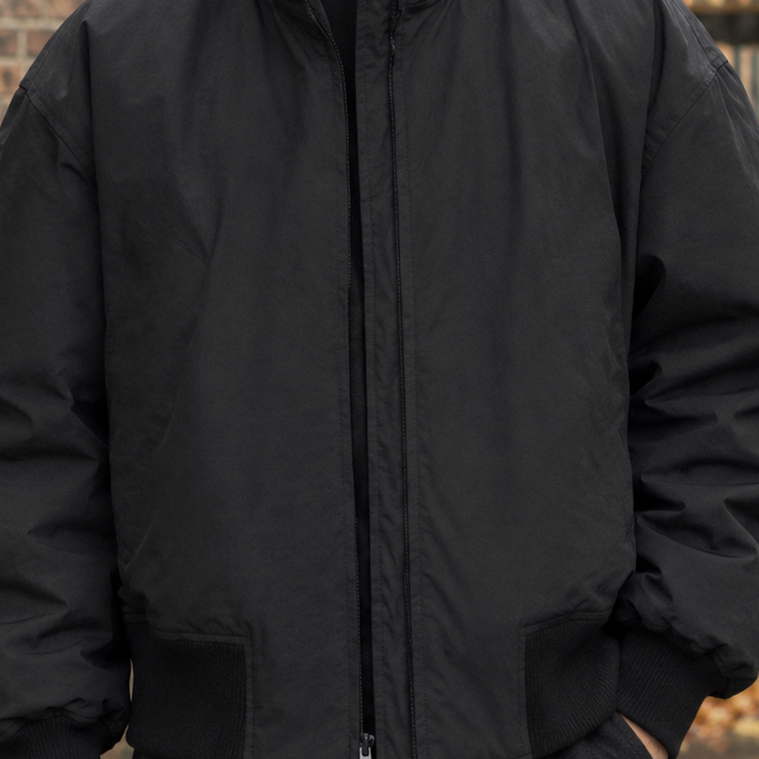 Peter-Miles Bomber Jacket - Lead Product Detail