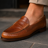 Ricciardi Leather Loafers - Lead Product Detail