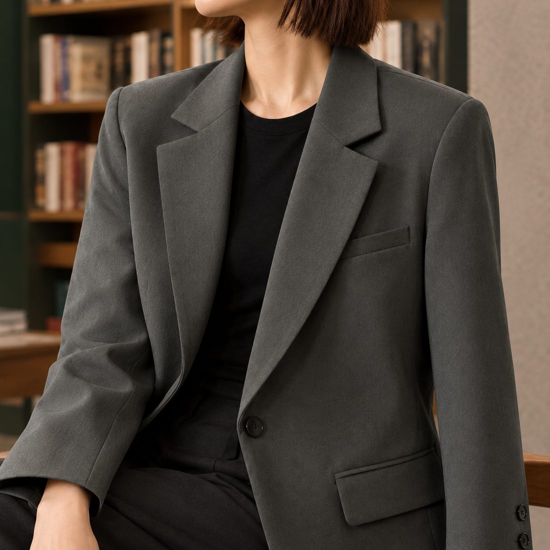 Lena-Pearl Relaxed Blazer - Lead Product Detail